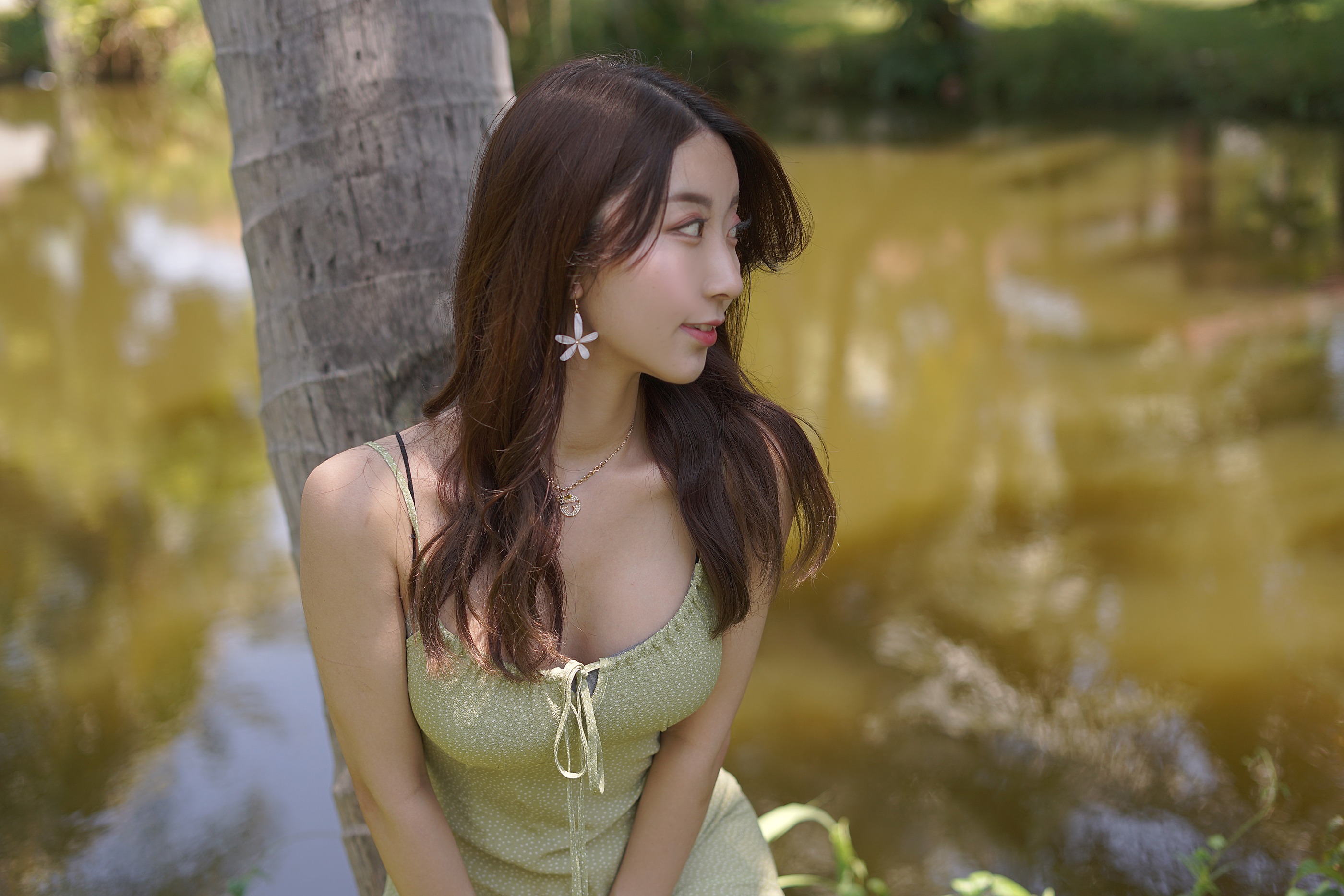 图片[1]-黑川 – NO.074 海岛之旅真爱版-绿色连衣裙[17P]-XikXak